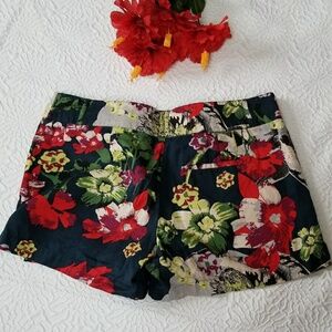 GO International junior floral midrise shorts, Size 7